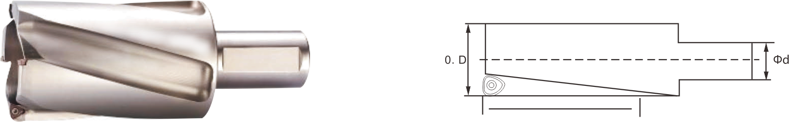 Side-mounted C40/C50 quick drill head out Side-mounted C40/C50 quick drill head out