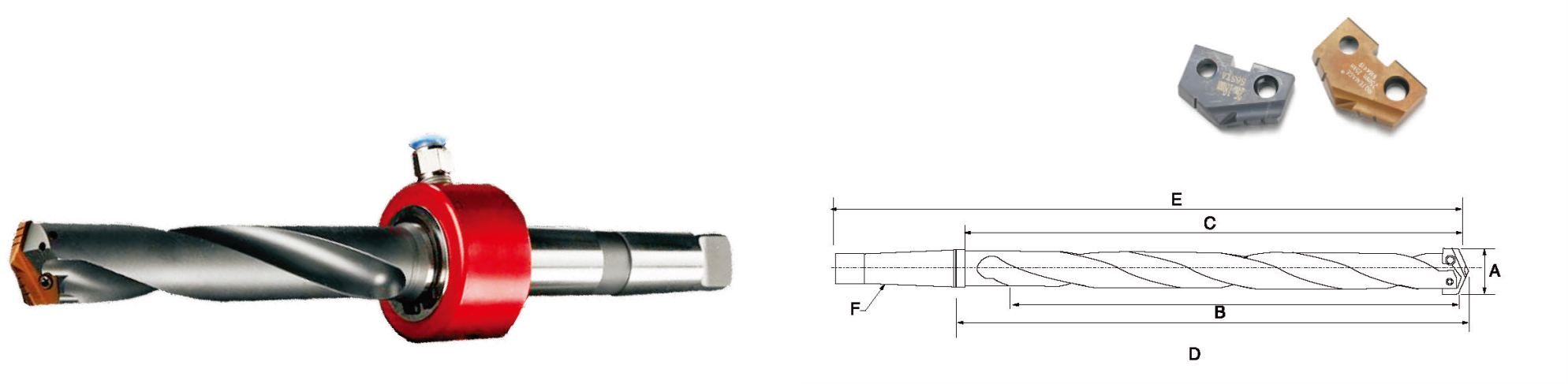 Helical drill with bevel handle Helical drill with bevel handle