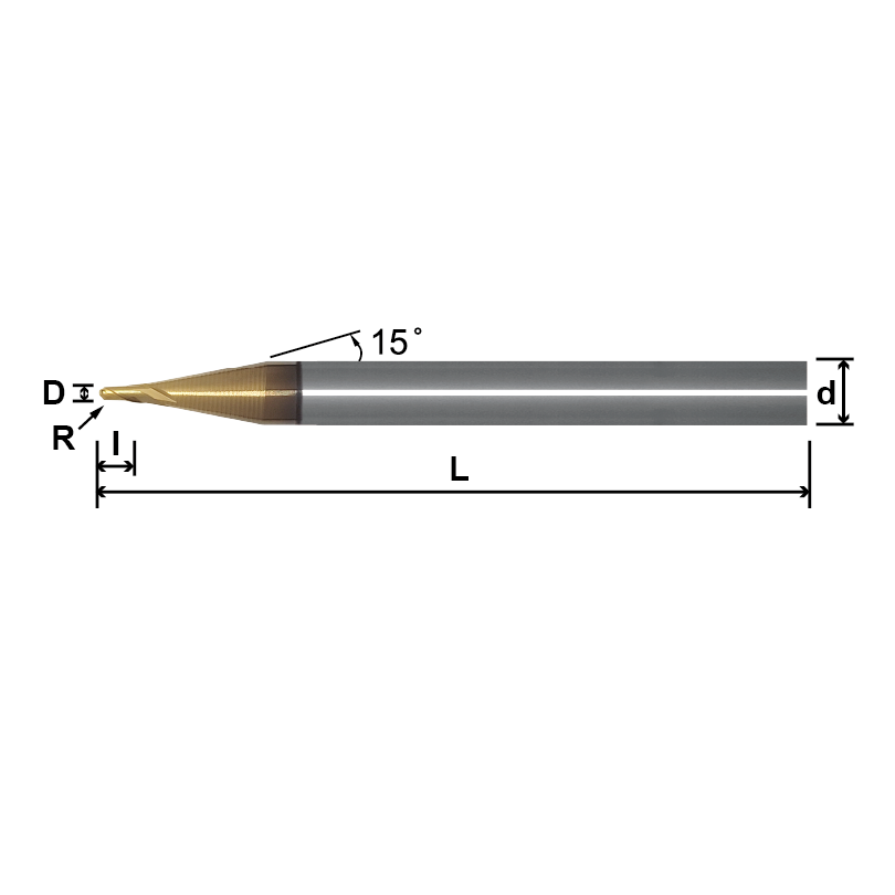 MSB (Ball Nose), 2 Flutes-Decimal Diameter-MSB MSB (Ball Nose), 2 Flutes-Decimal Diameter-MSB