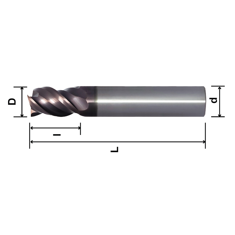 TMPE (For Compound Lathe End Mill), 3 Flutes-TMPE TMPE (For Compound Lathe End Mill), 3 Flutes-TMPE