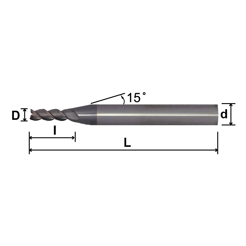 PE3 (Flat End Mill), 3 Flutes