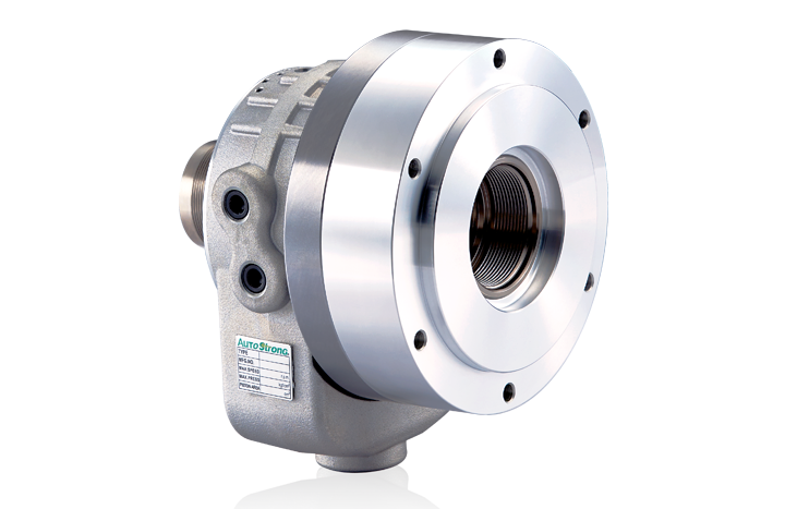 Compact high speed through hole rotary hydraulic cylinder