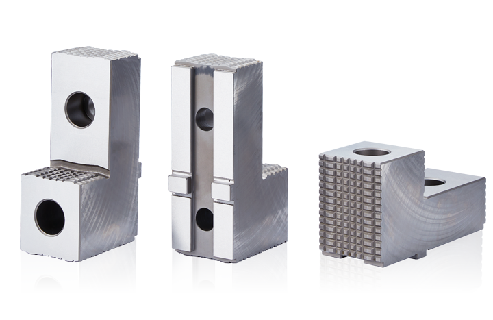 Hard jaw for hydraulic power chuck