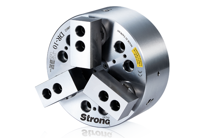 3-jaw draw down power chuck Draw down power chuck feature of radial clamping prevents workpiece disp