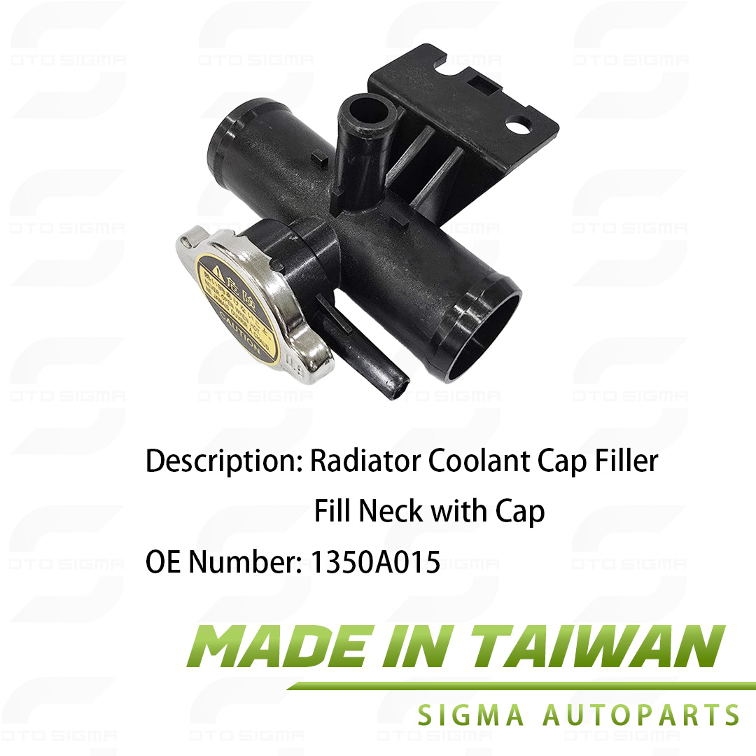 Radiator Coolant Cap Filler Fill Neck with Cap For Mitsubishi  -OE:1350A015-1350A015