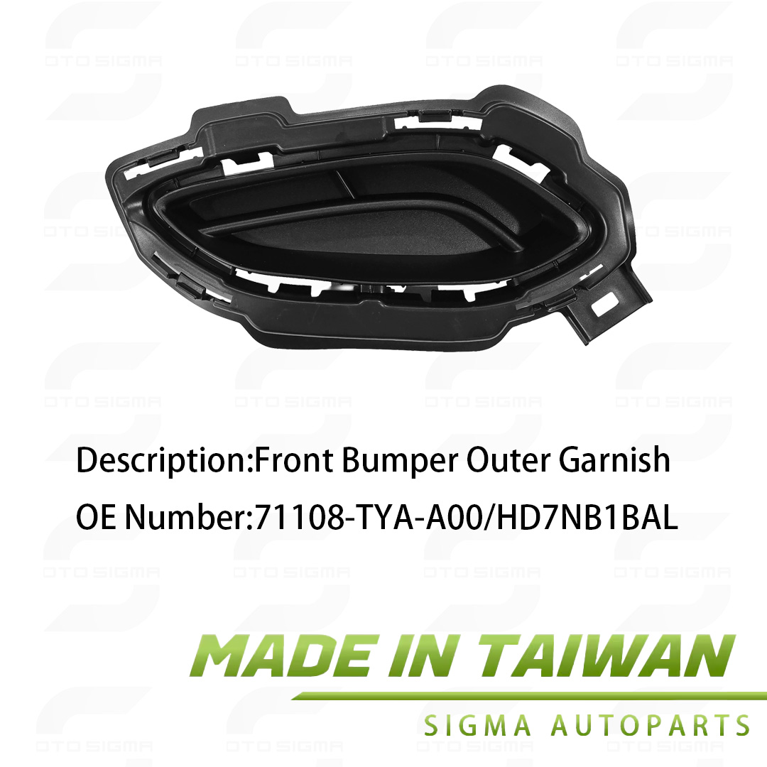 Intake Garnish Left Front Bumper FOR Acura -OE: 71108-TYA-A00-71108-TYA-A00