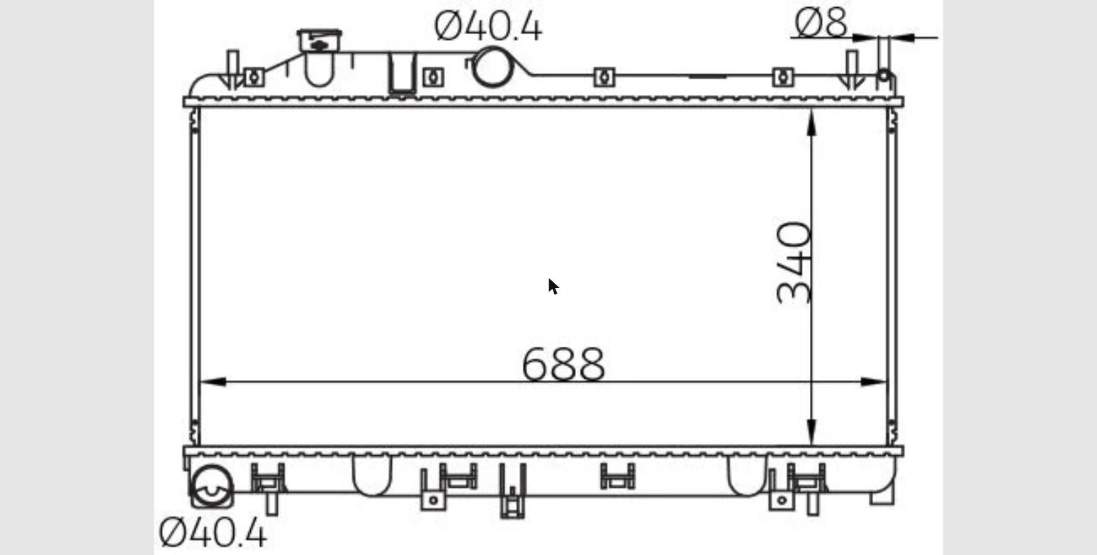 Car Radiator SUB-1521-A1-2R