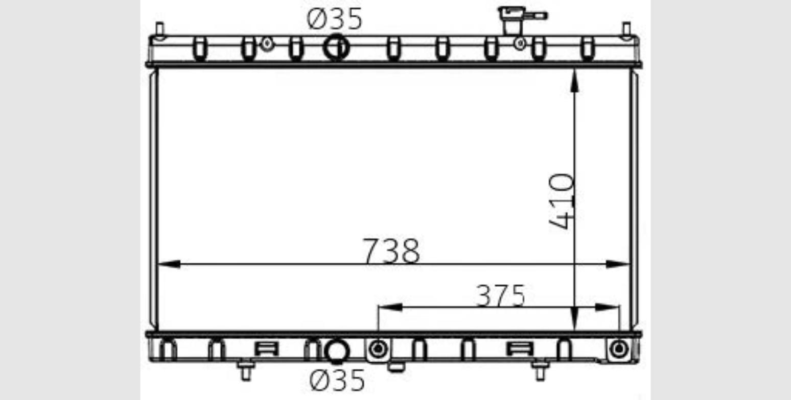 Car Radiator NSN-1156-A1-1R
