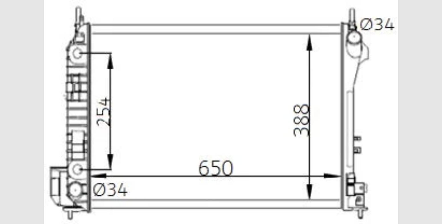 Car Radiator SAB-3903-A1-3R