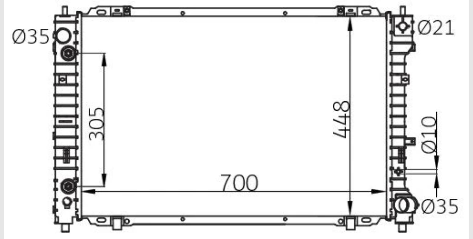 Car Radiator FRD-1215-A1-2R