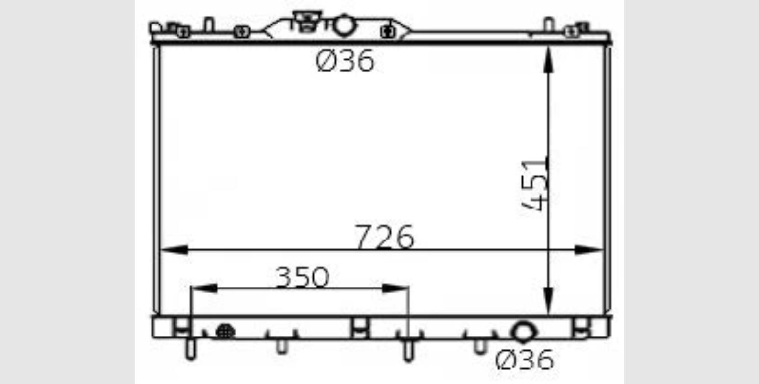 Car Radiator MSB-1440-A1-2R
