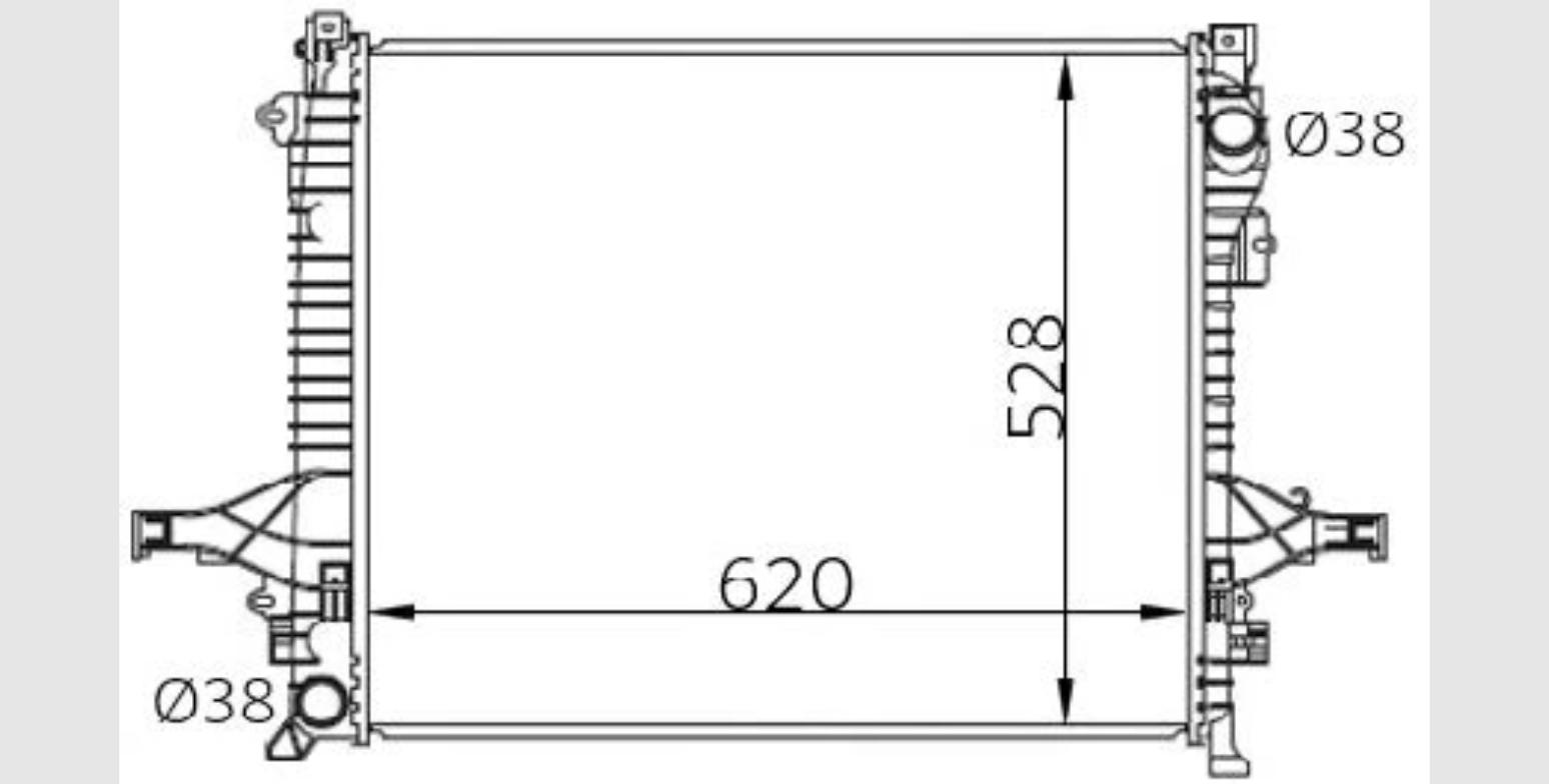Car Radiator VOV-2909-A1-3R