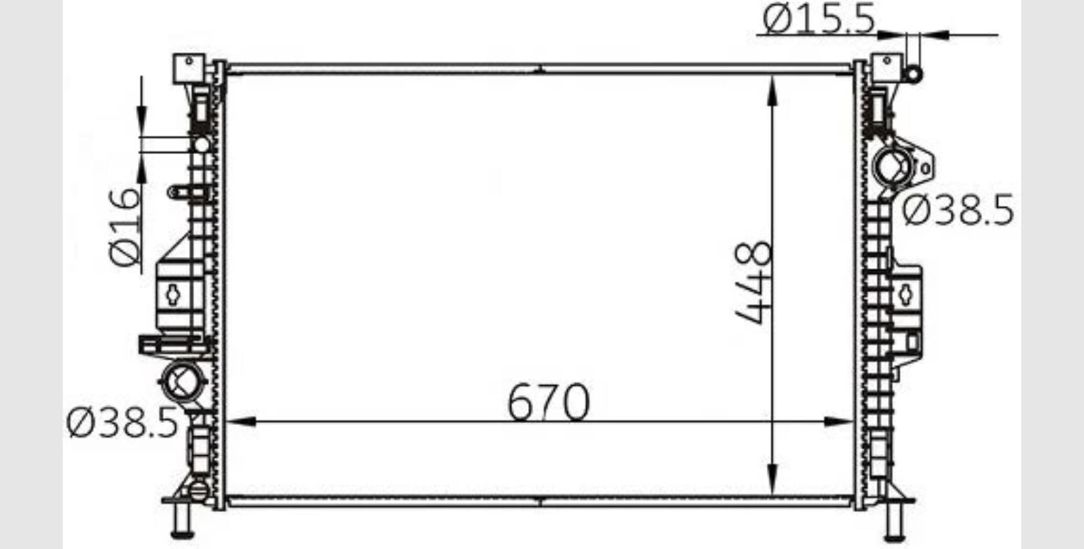 Car Radiator FRD-1223-A1-2RTURBO