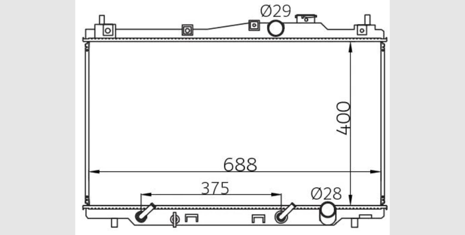 Car Radiator HND-1329-A1-2R