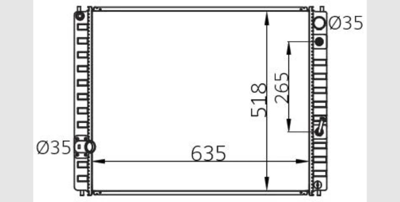 Car Radiator IFT-4608-A1-1R