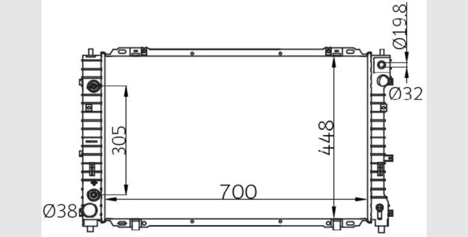 Car Radiator FRD-1215-A2-2R