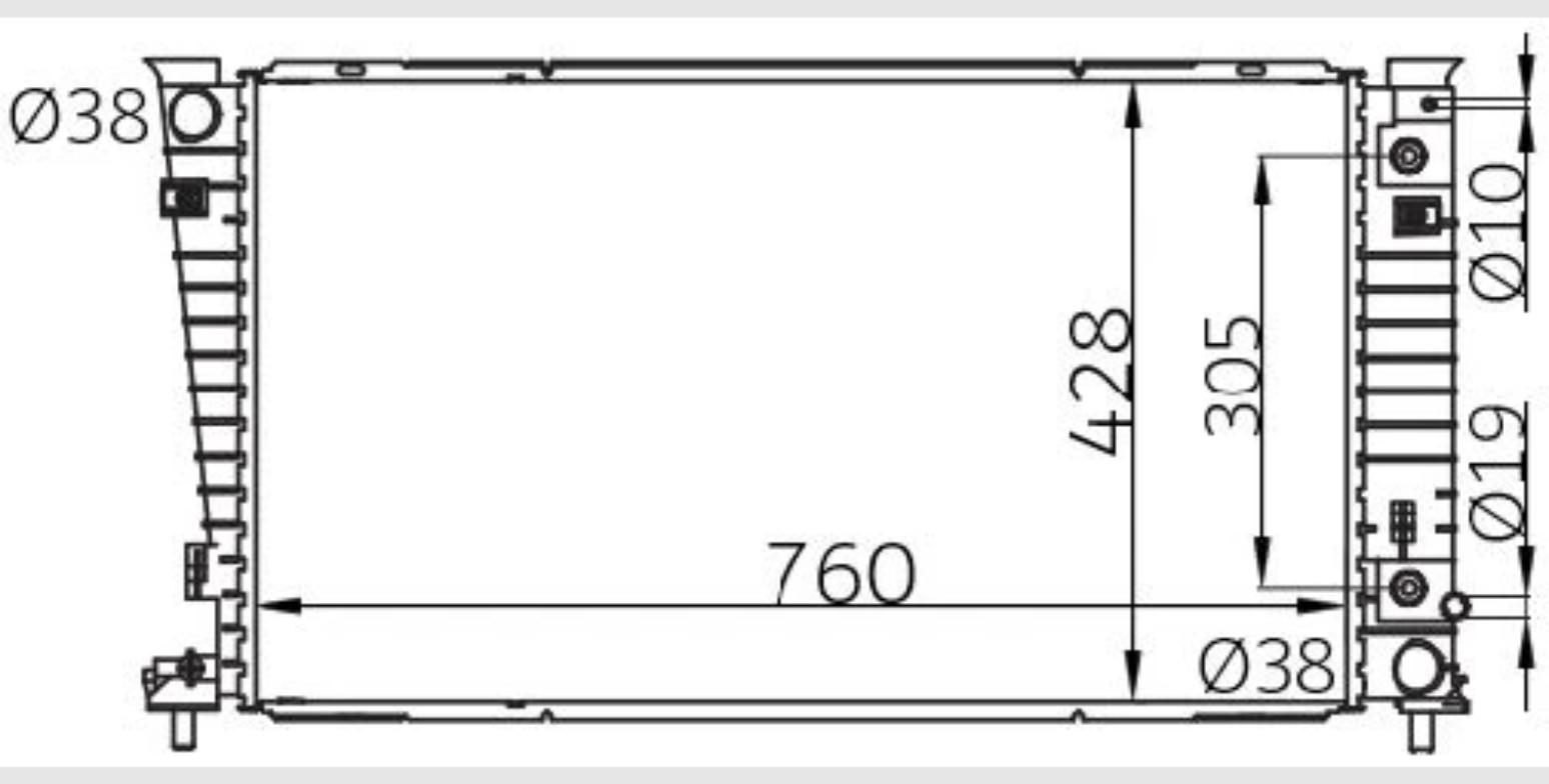 Car Radiator FRD-1216-A2-2R