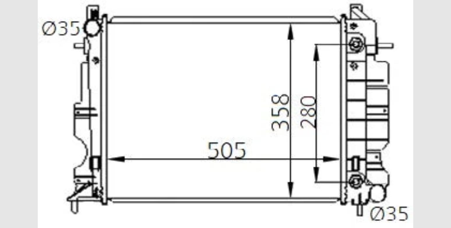 Car Radiator SAB-3901-A1-4RTURBO