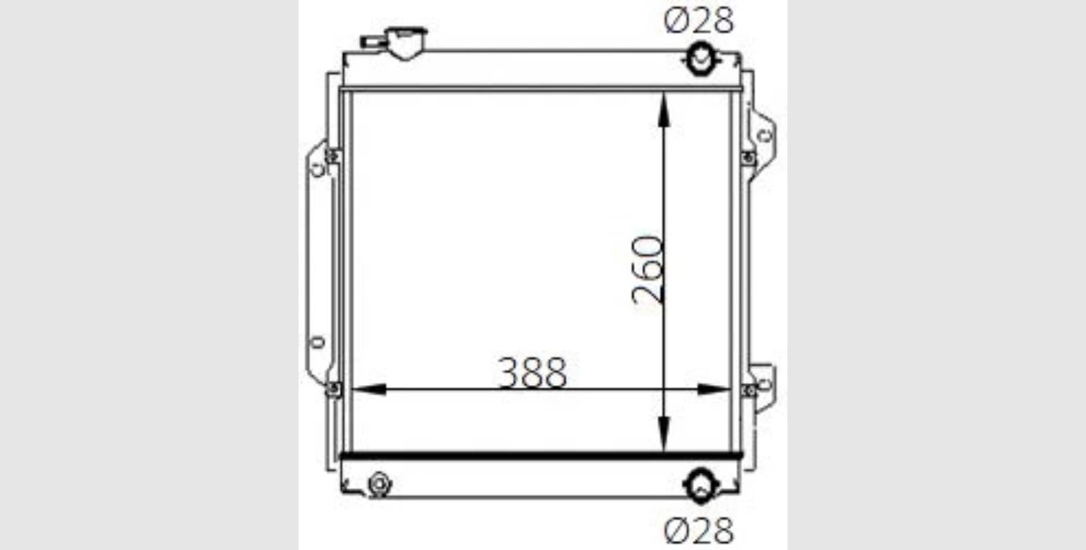 Car Radiator MSB-1412-A1-3R