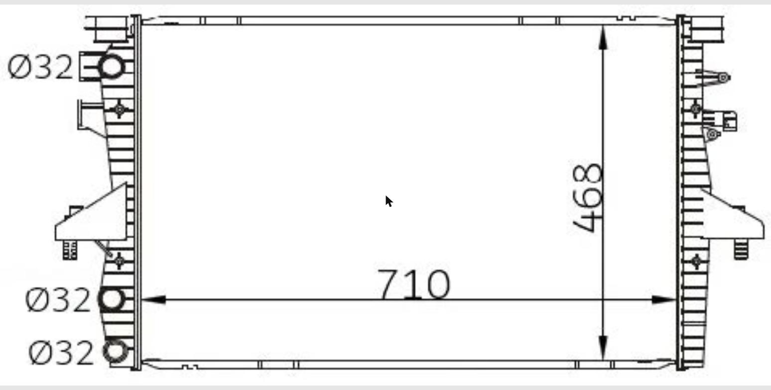 Car Radiator VWN-3819-A1-3R