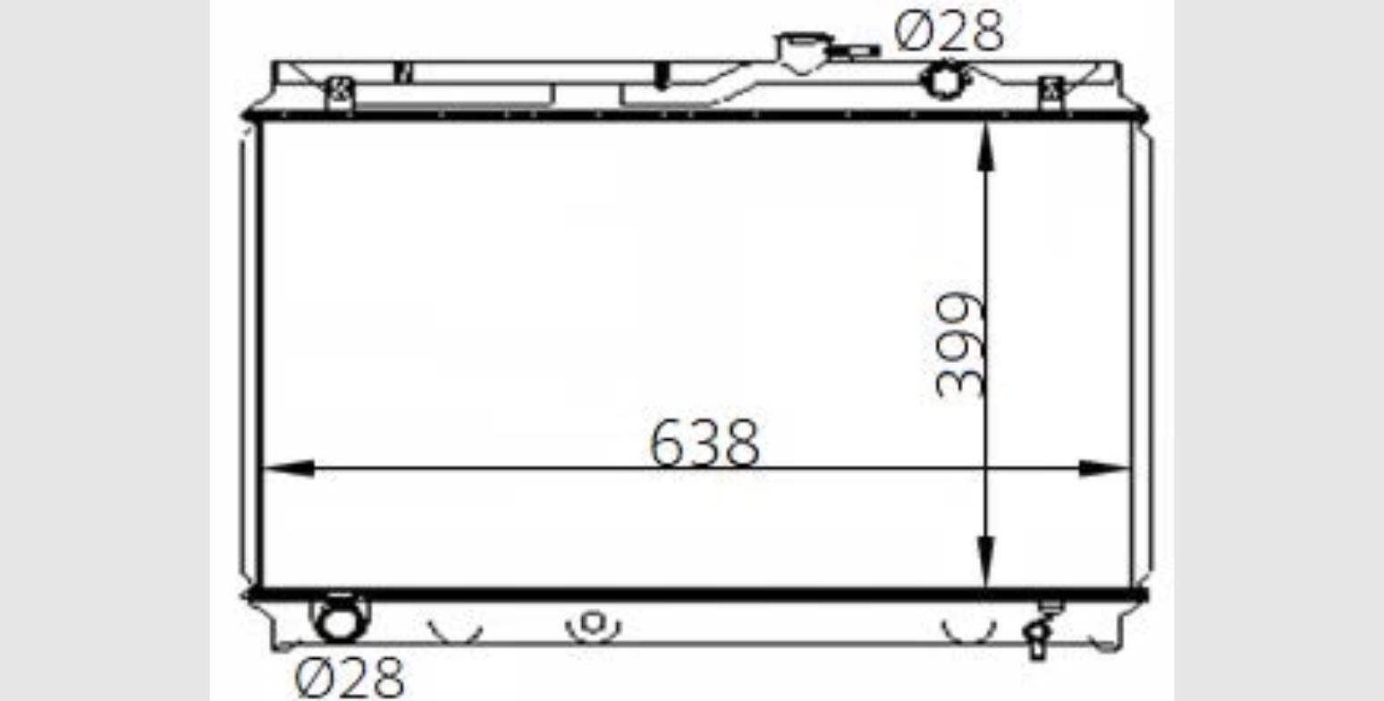 Car Radiator TYT-2019-A2-2R