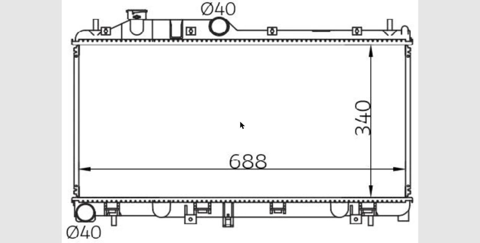 Car Radiator SUB-1517-A1-2R