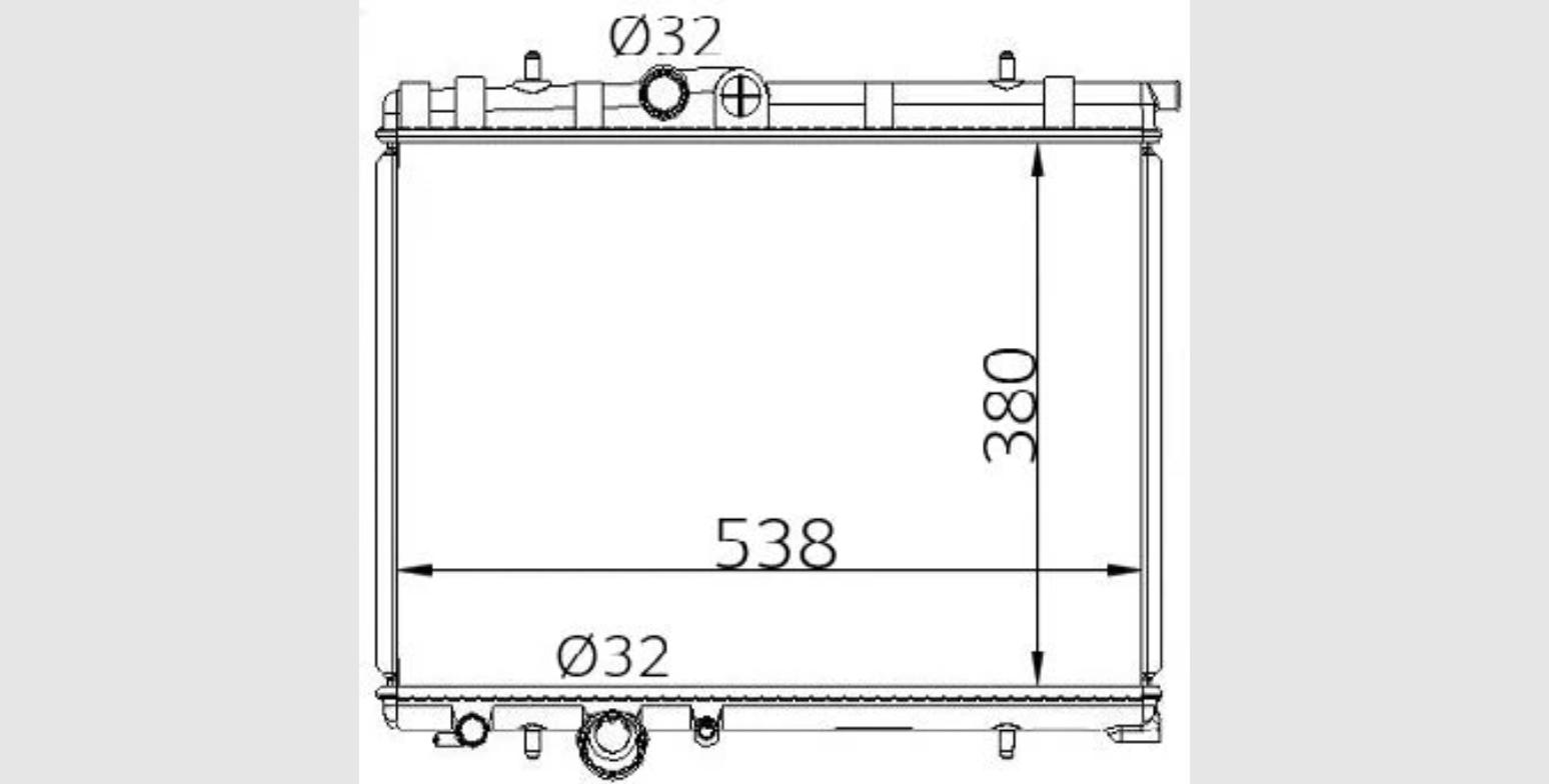 Car Radiator PGO-2802-A1-2R