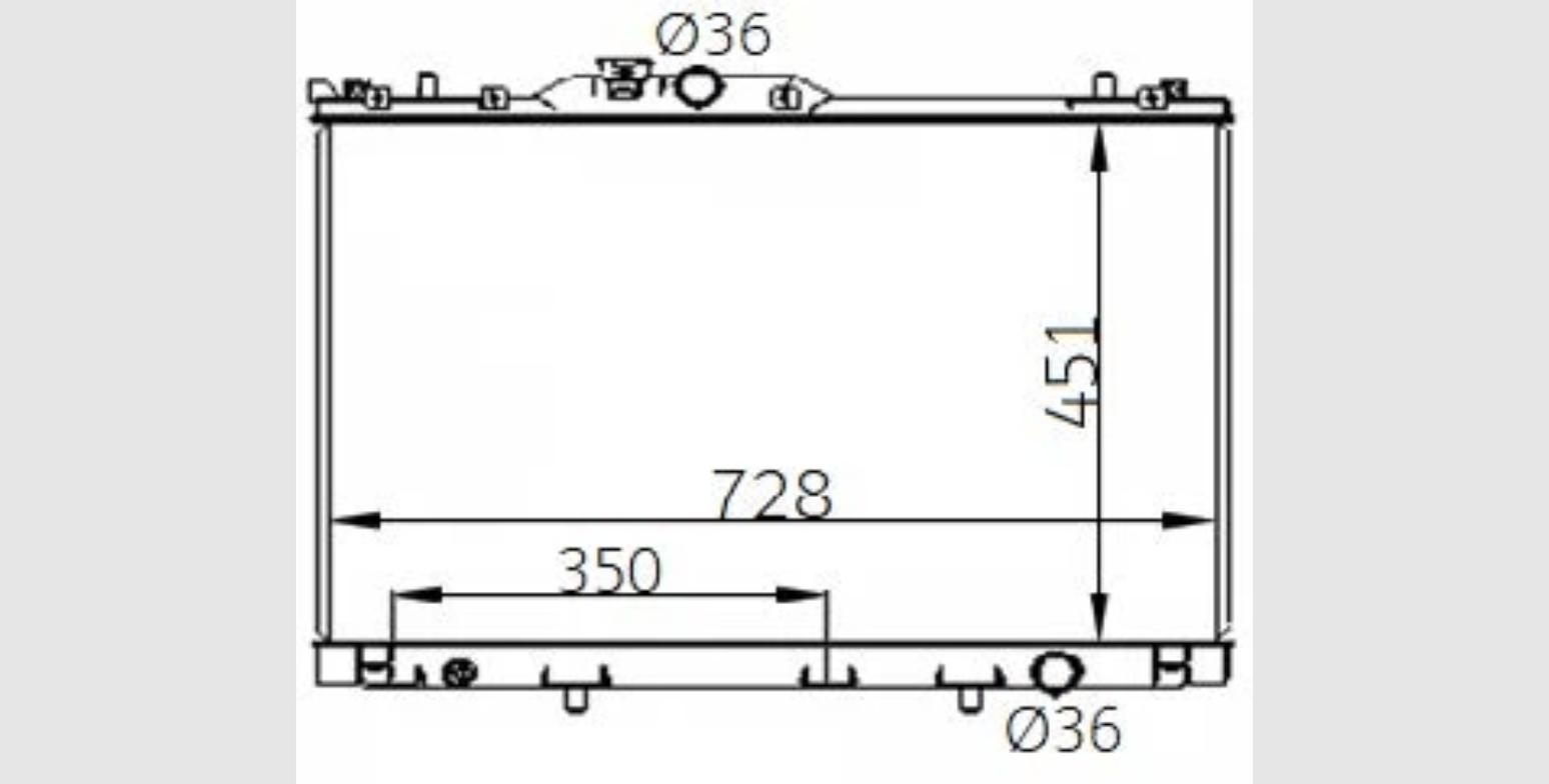 Car Radiator MSB-1431-A2-2R