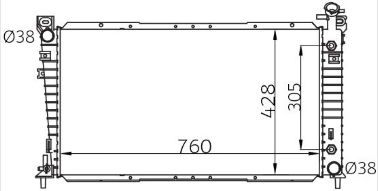 Car Radiator FRD-1216-A1-2R
