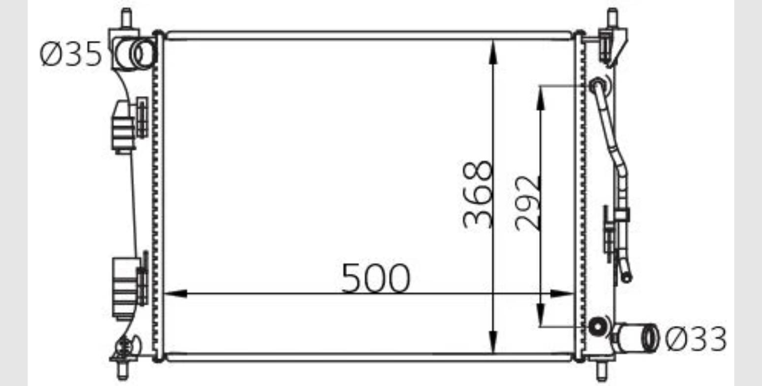 Car Radiator HYD-4021-A1-1R