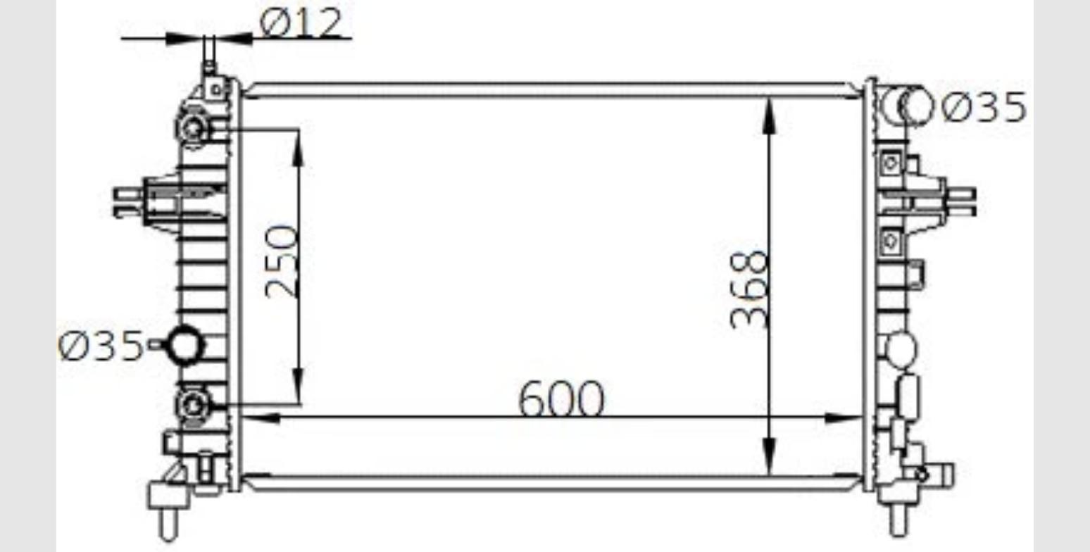Car Radiator OPL-3005-A1-3R