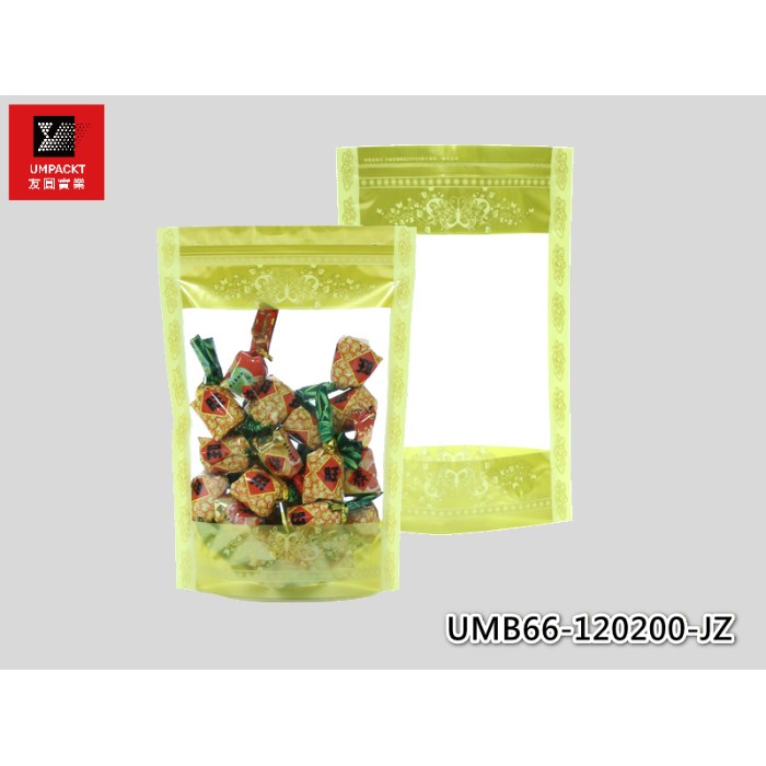 金典花邊夾鏈立袋-UMB66-120200-JZ