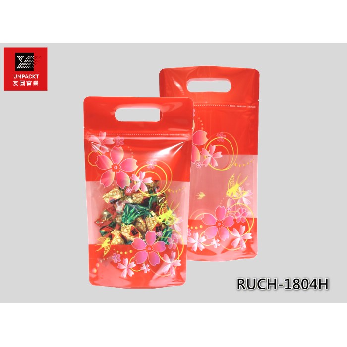 燕子櫻花手提夾鏈立袋(一斤)-RUCH-1804H