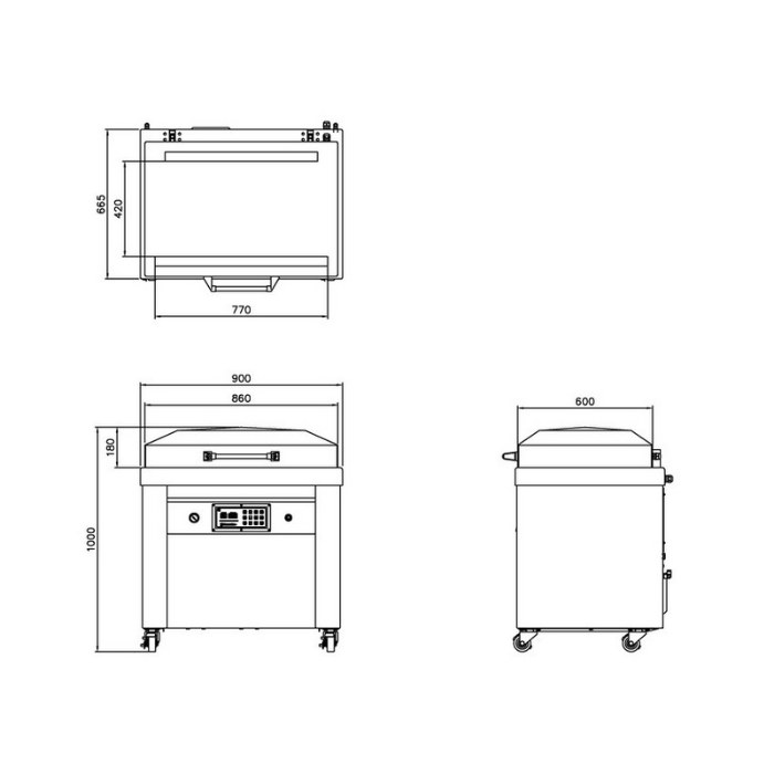SC-770FB Commercial single chamber 30.3