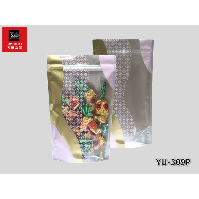 紫水晶夾鏈立袋(單邊電鍍鋁)-YU-307-1G 紫水晶夾鏈立袋(單邊電鍍鋁)-YU-307-1G