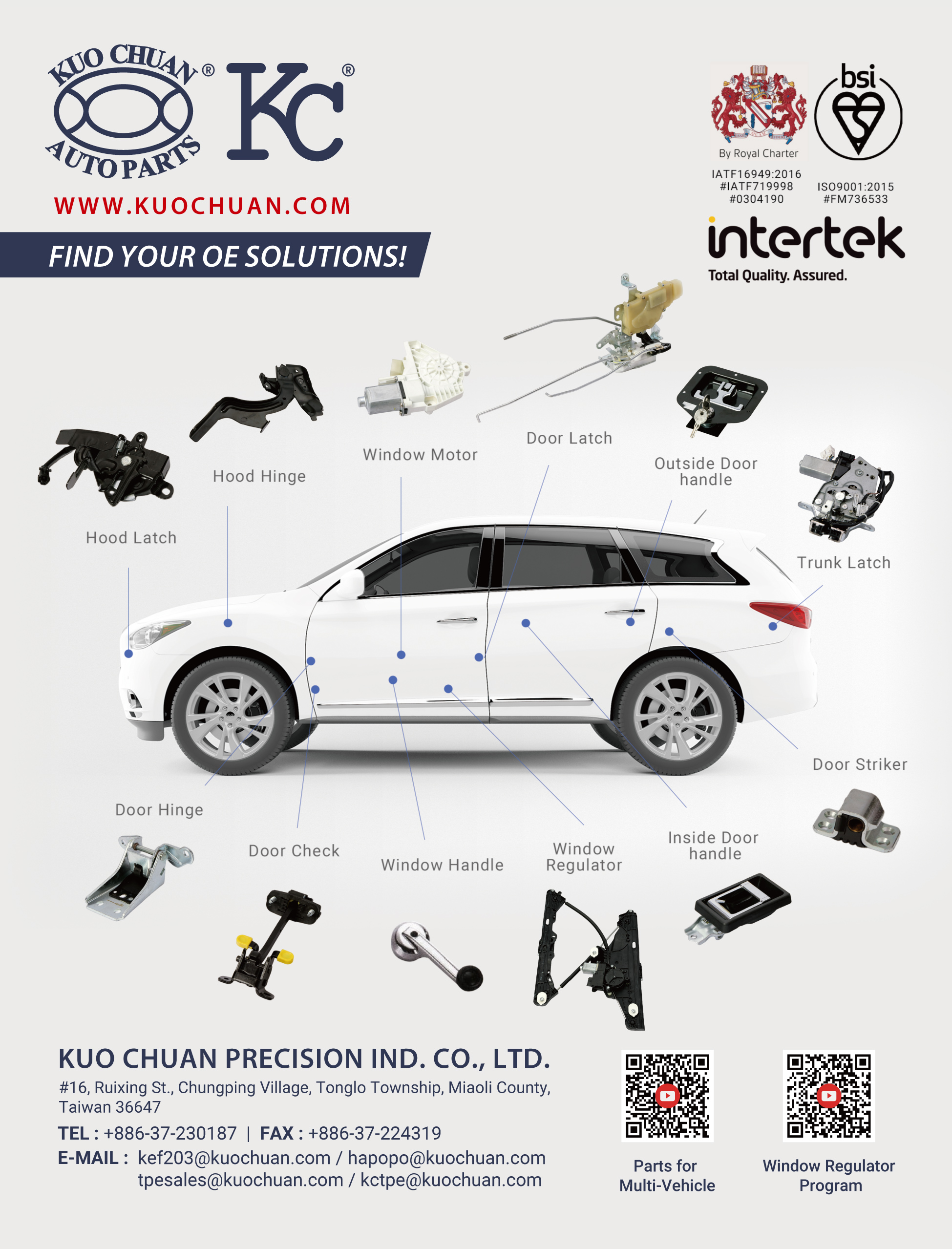 KUO CHUAN PRECISION IND. CO., LTD. KUO CHUAN PRECISION IND. CO., LTD.