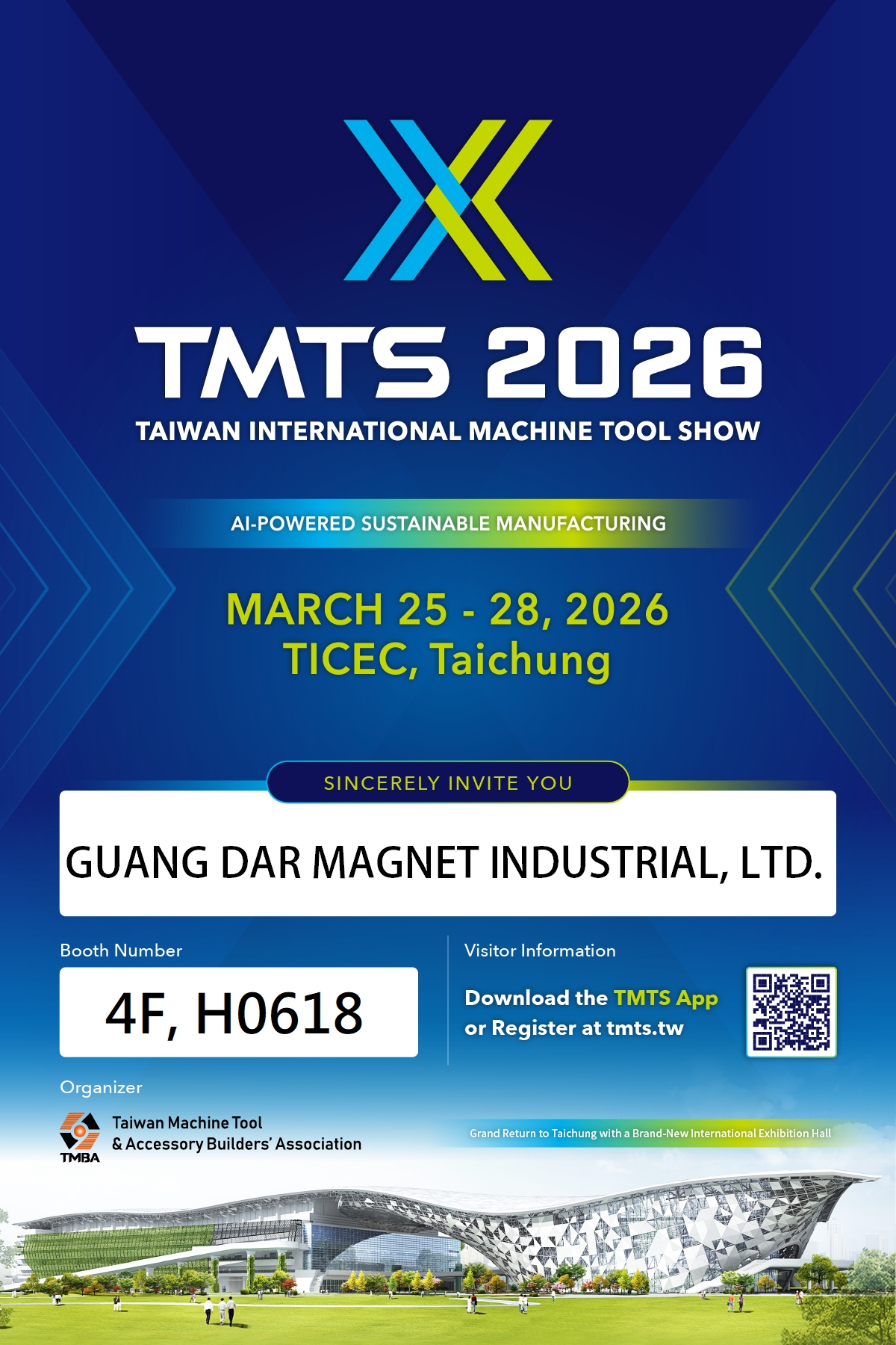 [Guang Dar Magnet Ind.] TMTS 2026 Taichung