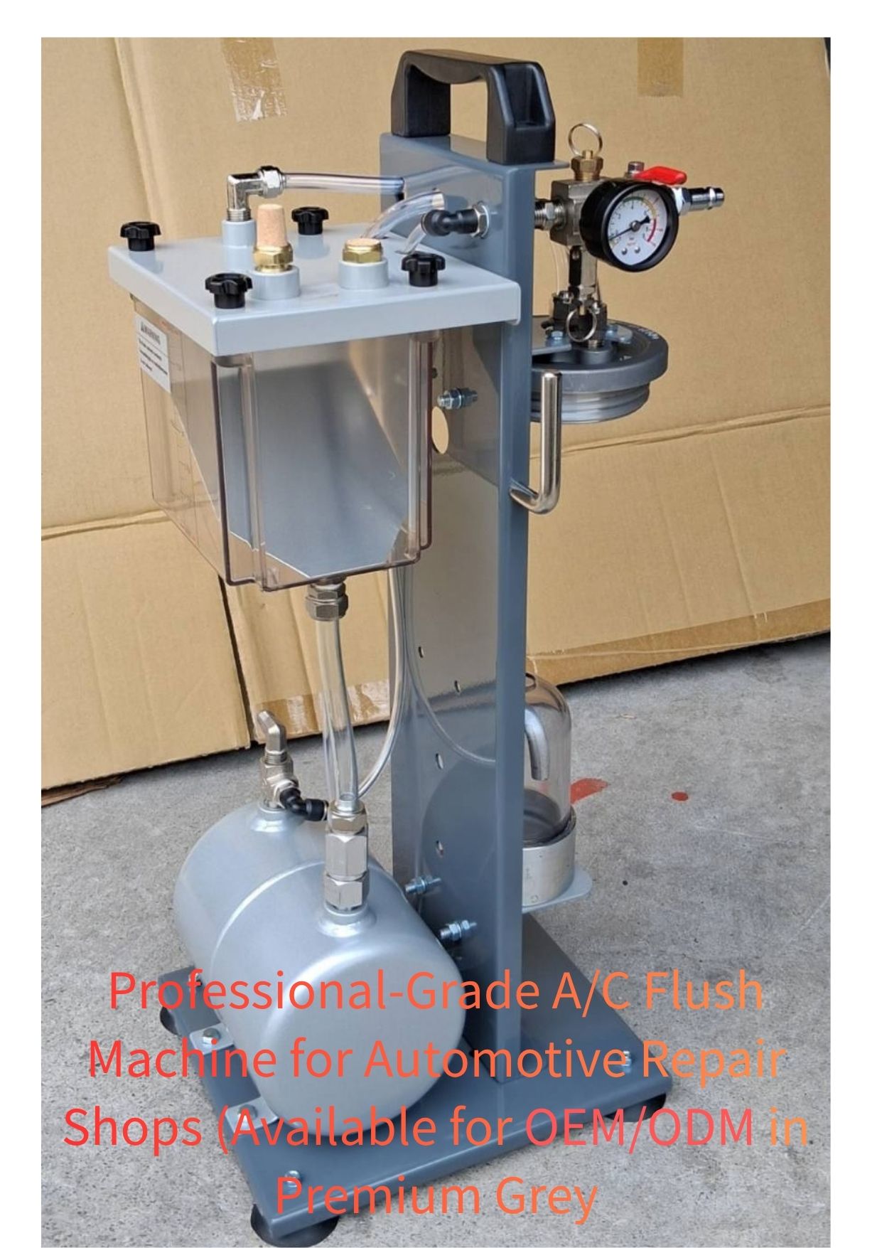 Professional Semi-Auto A/C Flush Machine (OEM/ODM Premium Grey)
